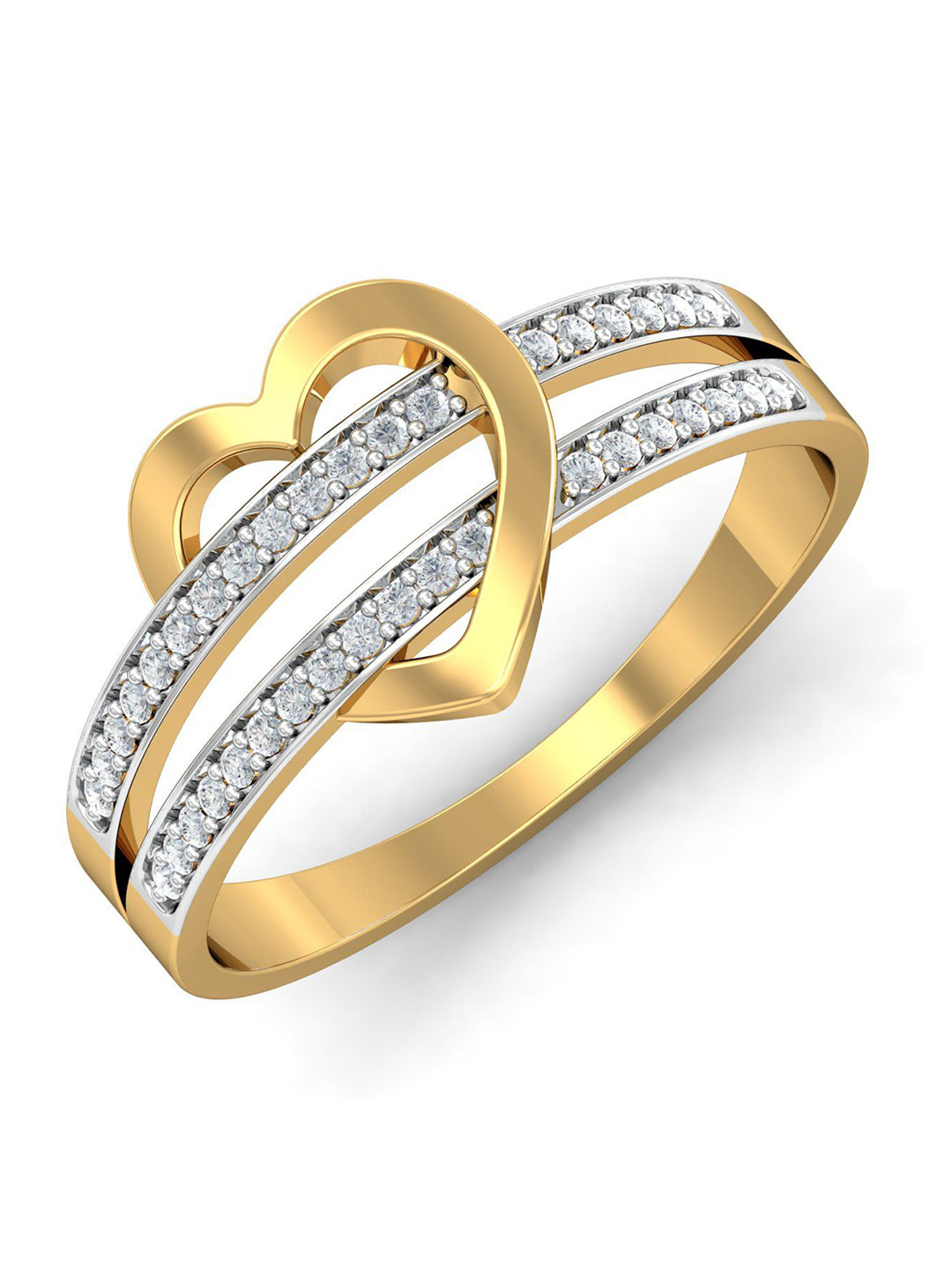 

KUBERBOX 18KT Gold Diamond-Studded Ring - 2.64gm