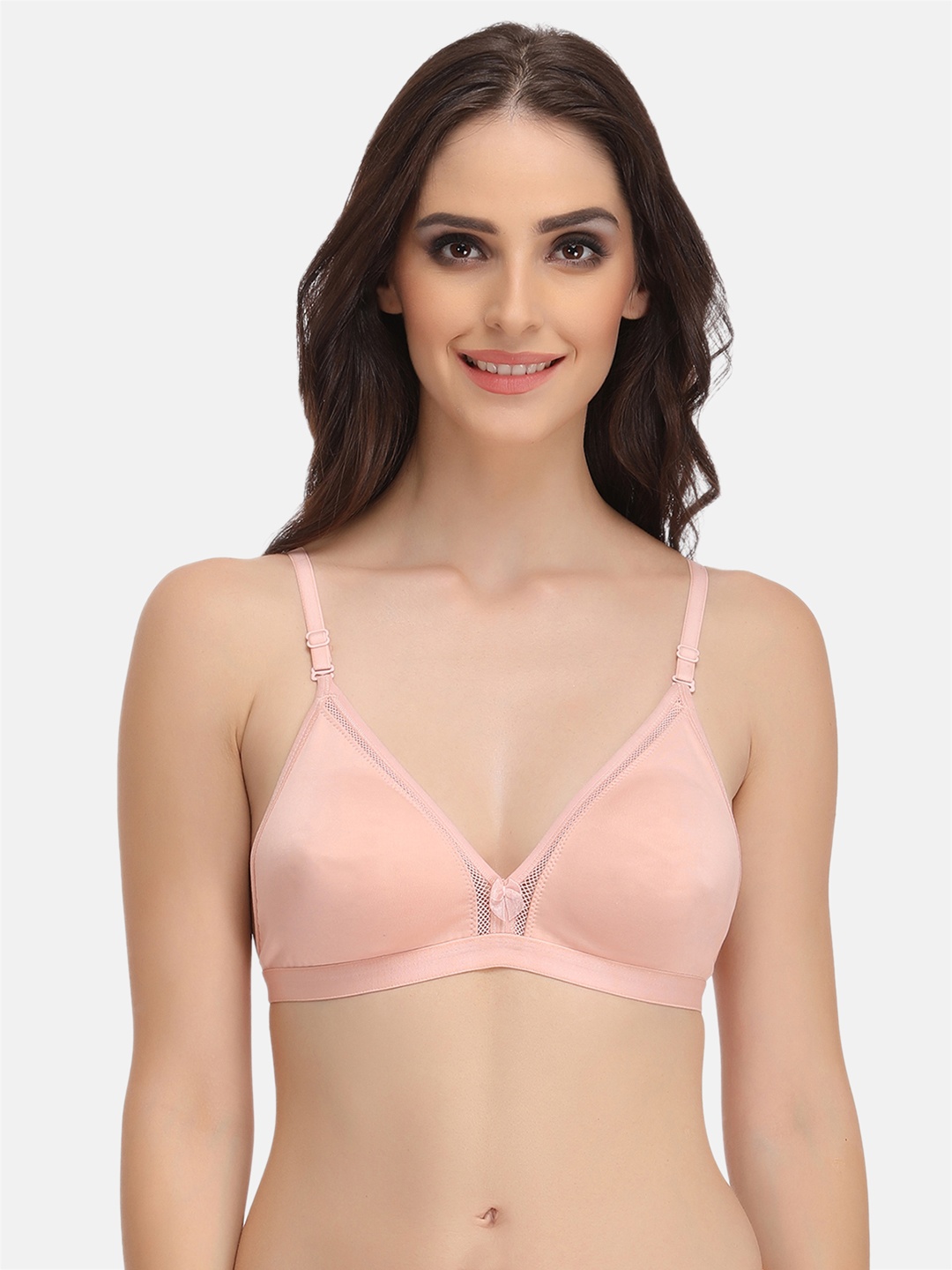 

Clovia Half Coverage Non-Padded All Day Comfort T-shirt Bra, Orange