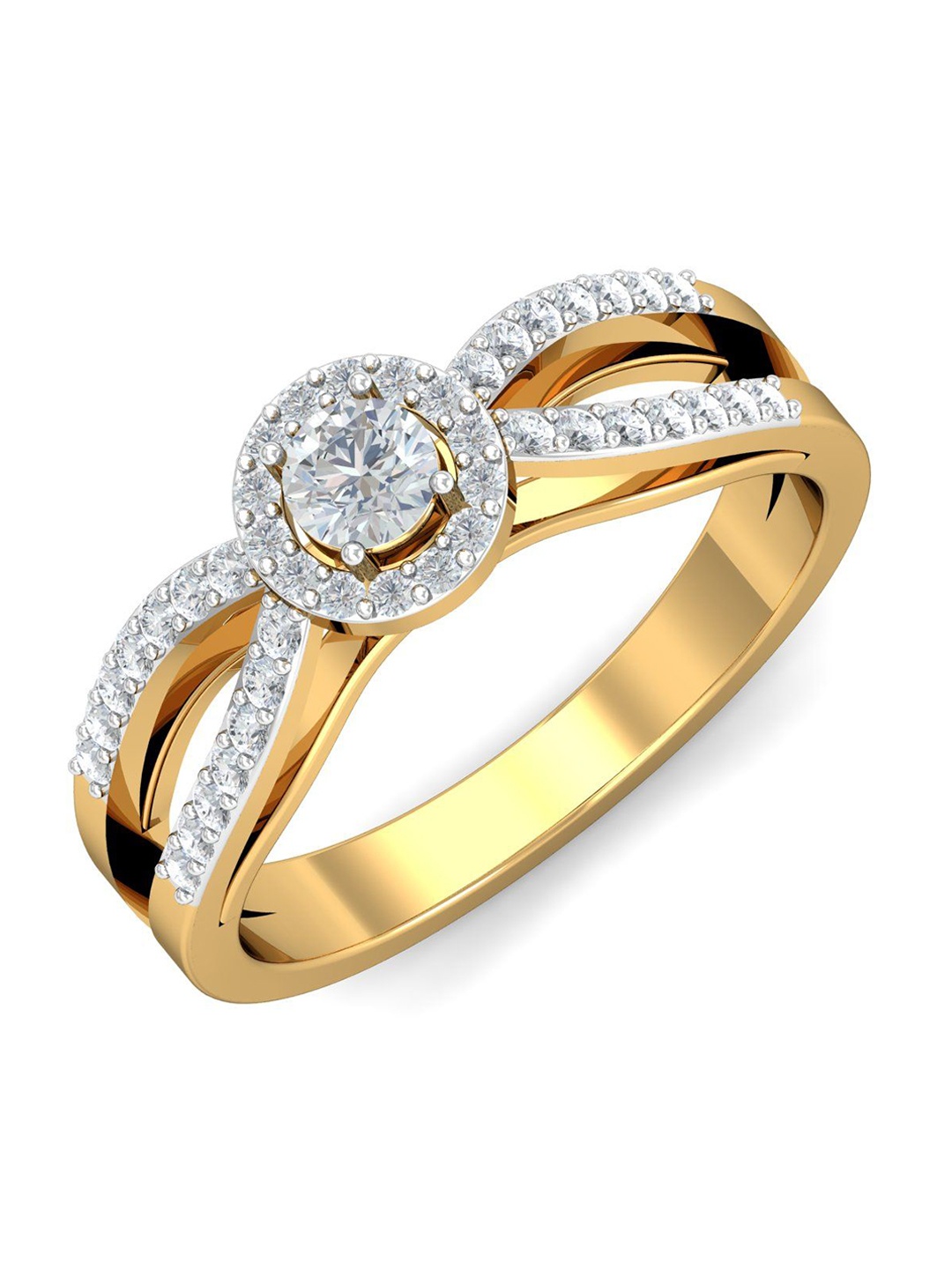 

KUBERBOX Nyarai Solitaire 18KT Gold Diamond-Studded Ring- 4.73 gm