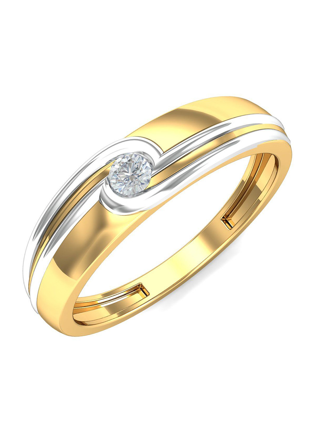 

KUBERBOX Lorraine 18KT Gold Diamond-Studded Ring 4.29gm