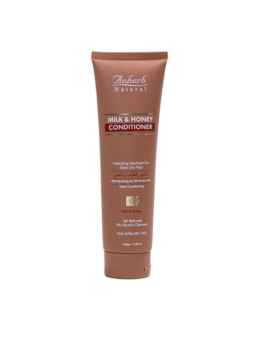 

Anherb Natural Milk & Honey Conditioner for Hair Fall & Intense Repair - 150g, Brown