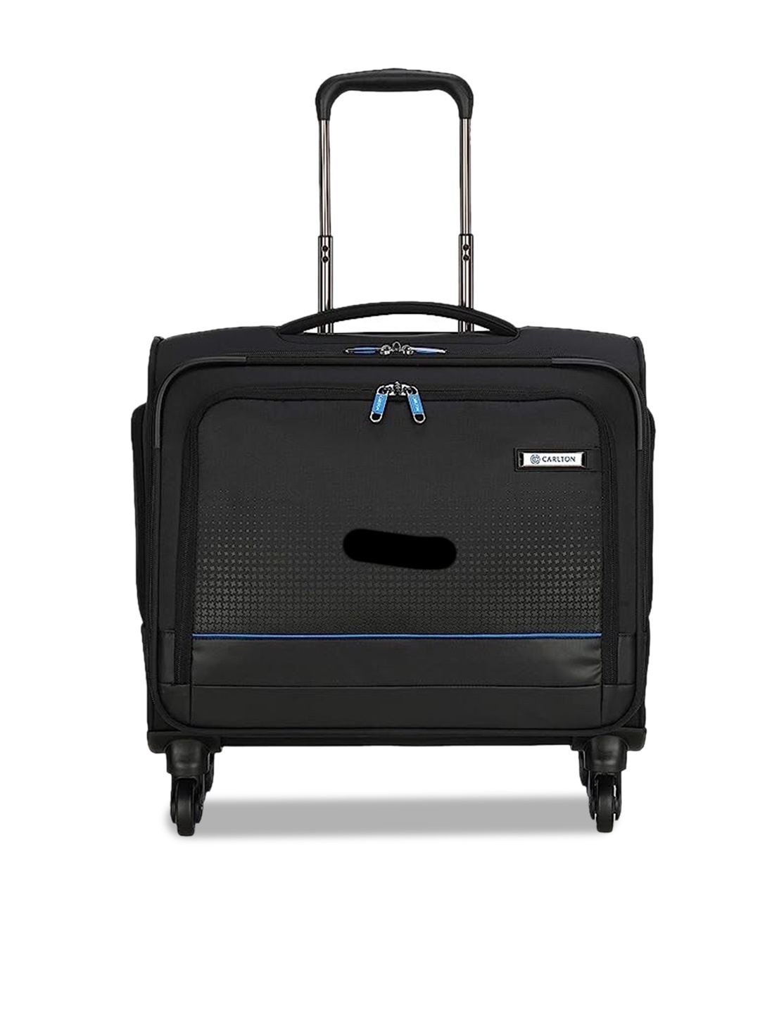 

CARLTON Soft Sided Cabin Trolley Bag With Laptop Compartment, Black