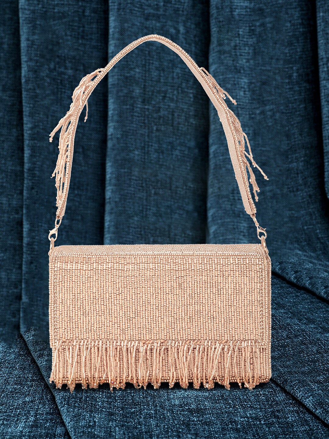 

Peora Embellished Purse, Rose gold