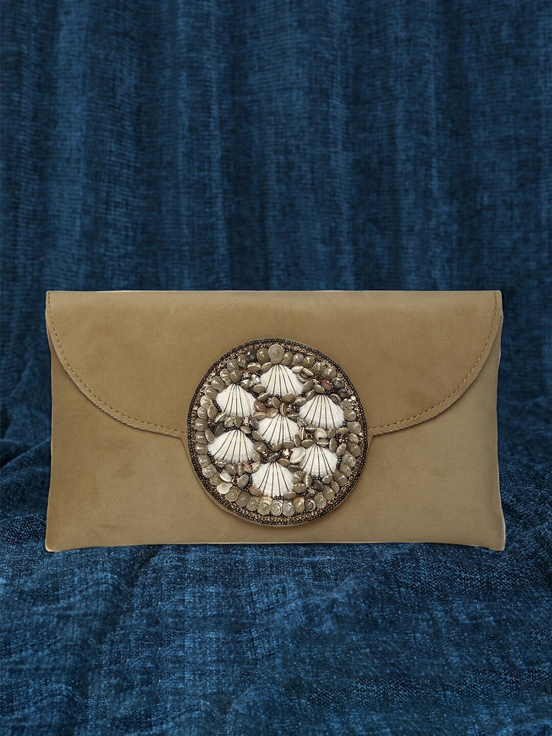 

Peora Embellished Purse Clutch, Brown