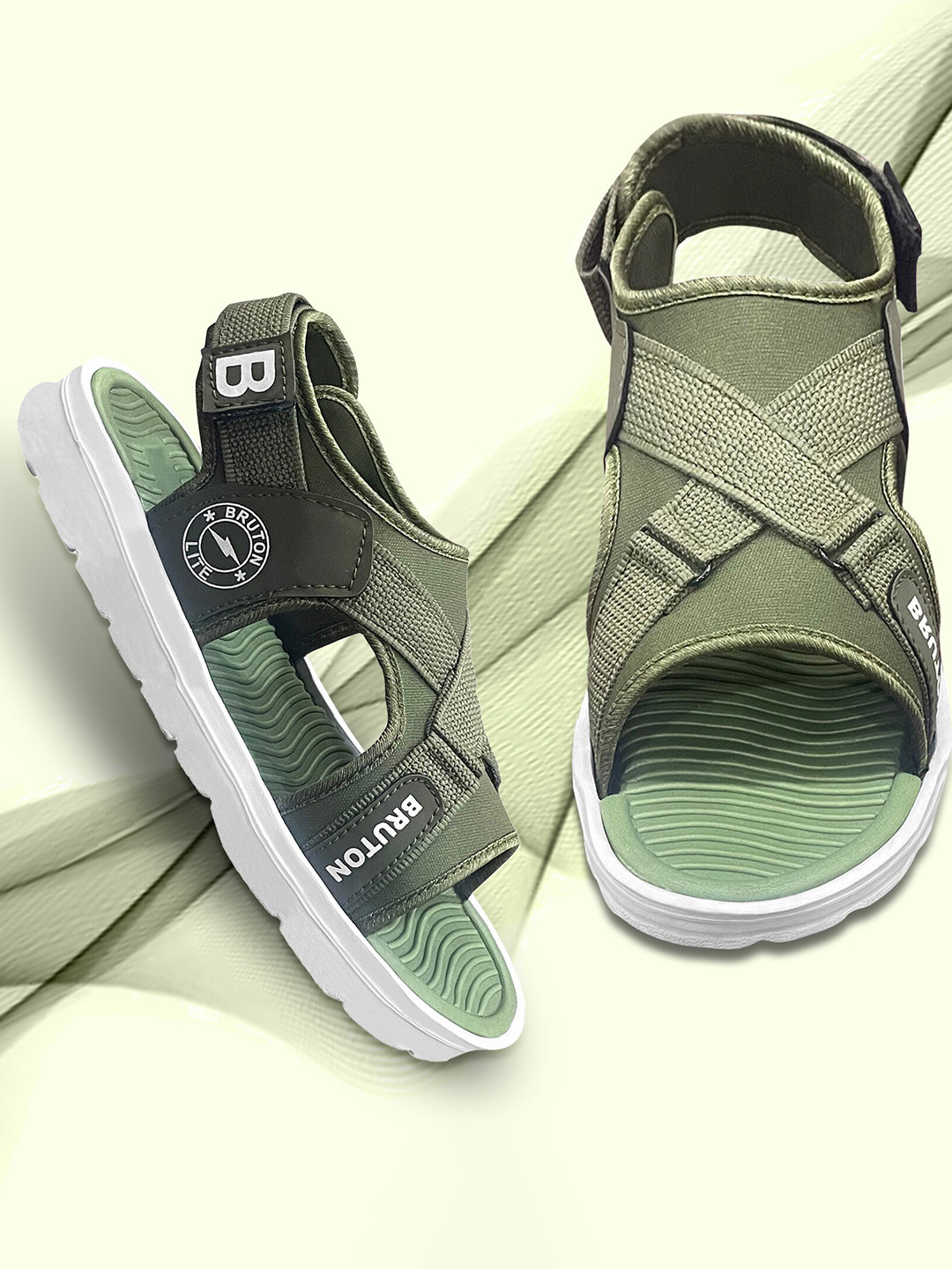 

Bruton Men Lightweight Sports Sandals, Olive