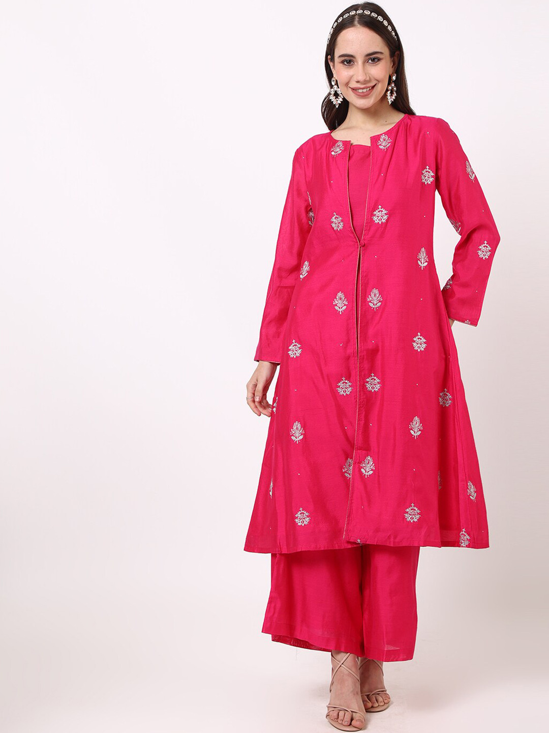 

UNTUNG Kurta & Palazzos With Jacket, Pink
