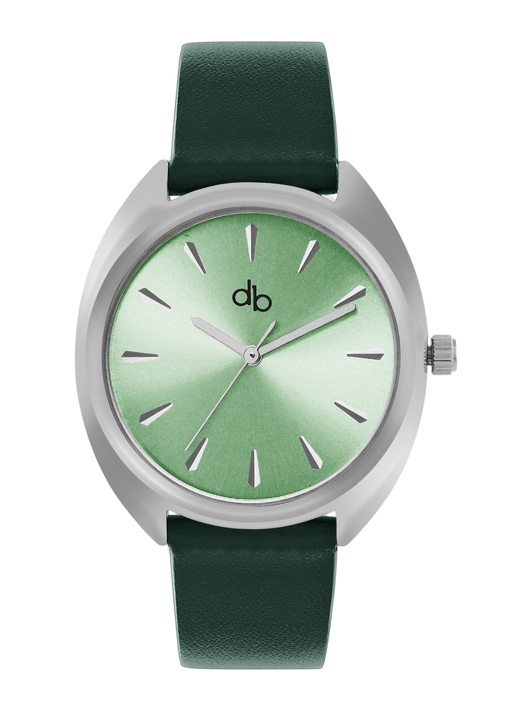 

DressBerry Women Green Brass Dial & Leather Straps Analogue Watch DB006G, Sea green