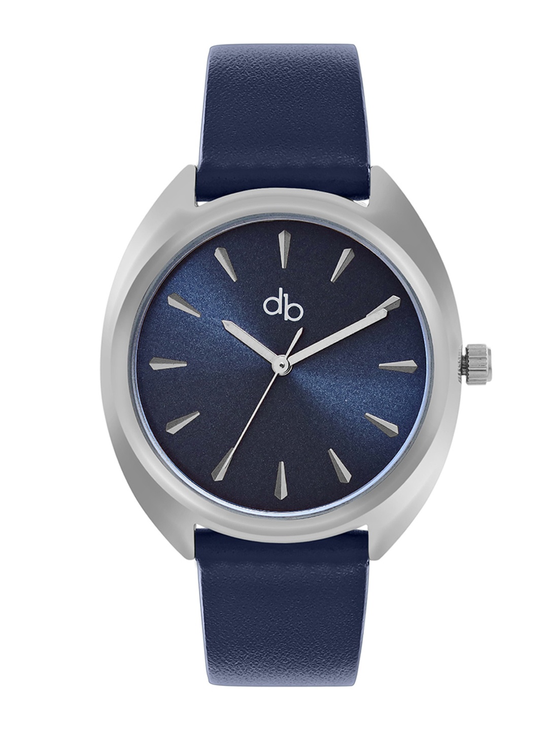 

DressBerry Women Navy Blue Brass Printed Dial & Leather Straps Analogue Watch DB006A