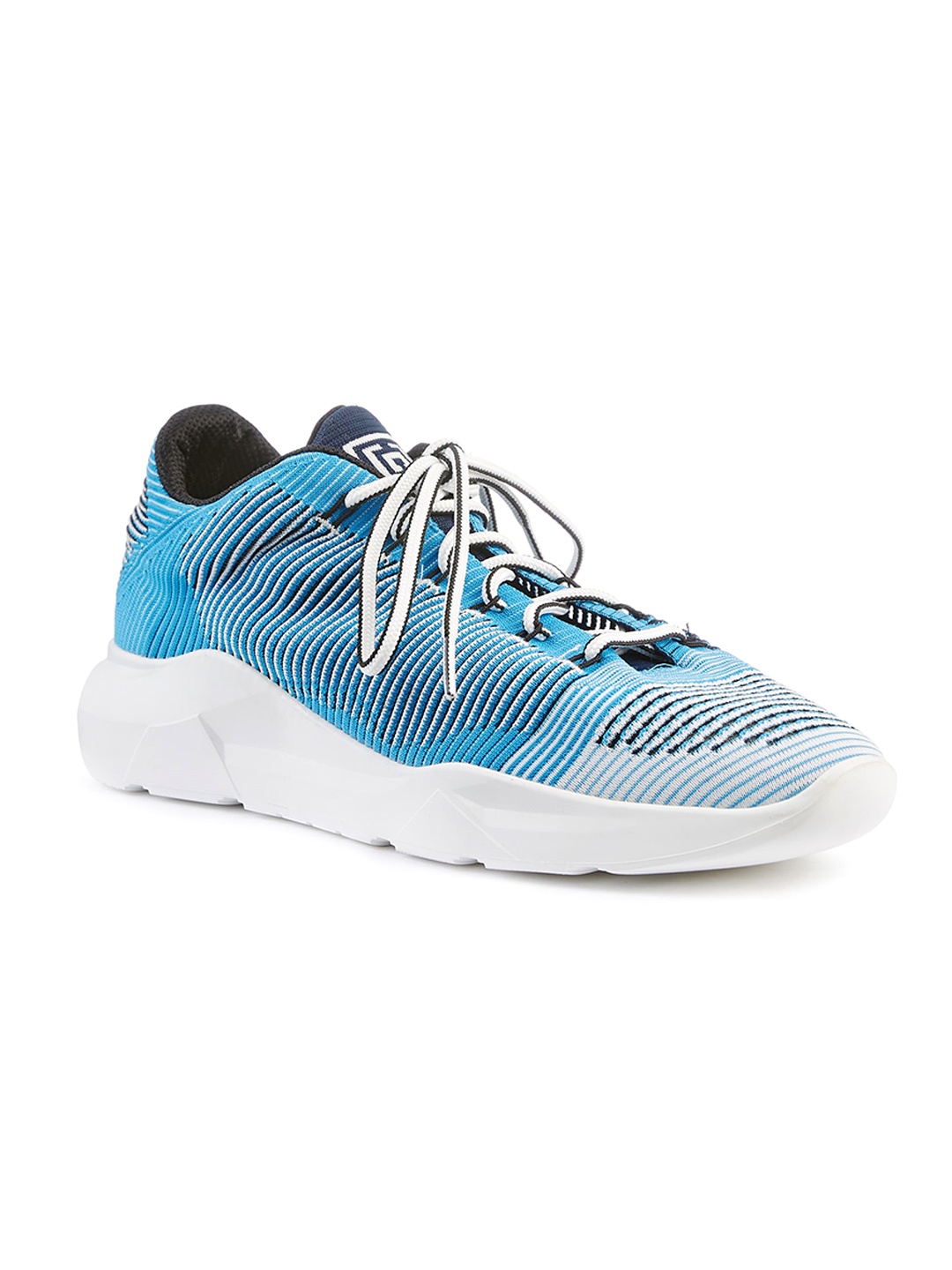 

FREESOUL Striped Contrast Sole Sneakers, Blue