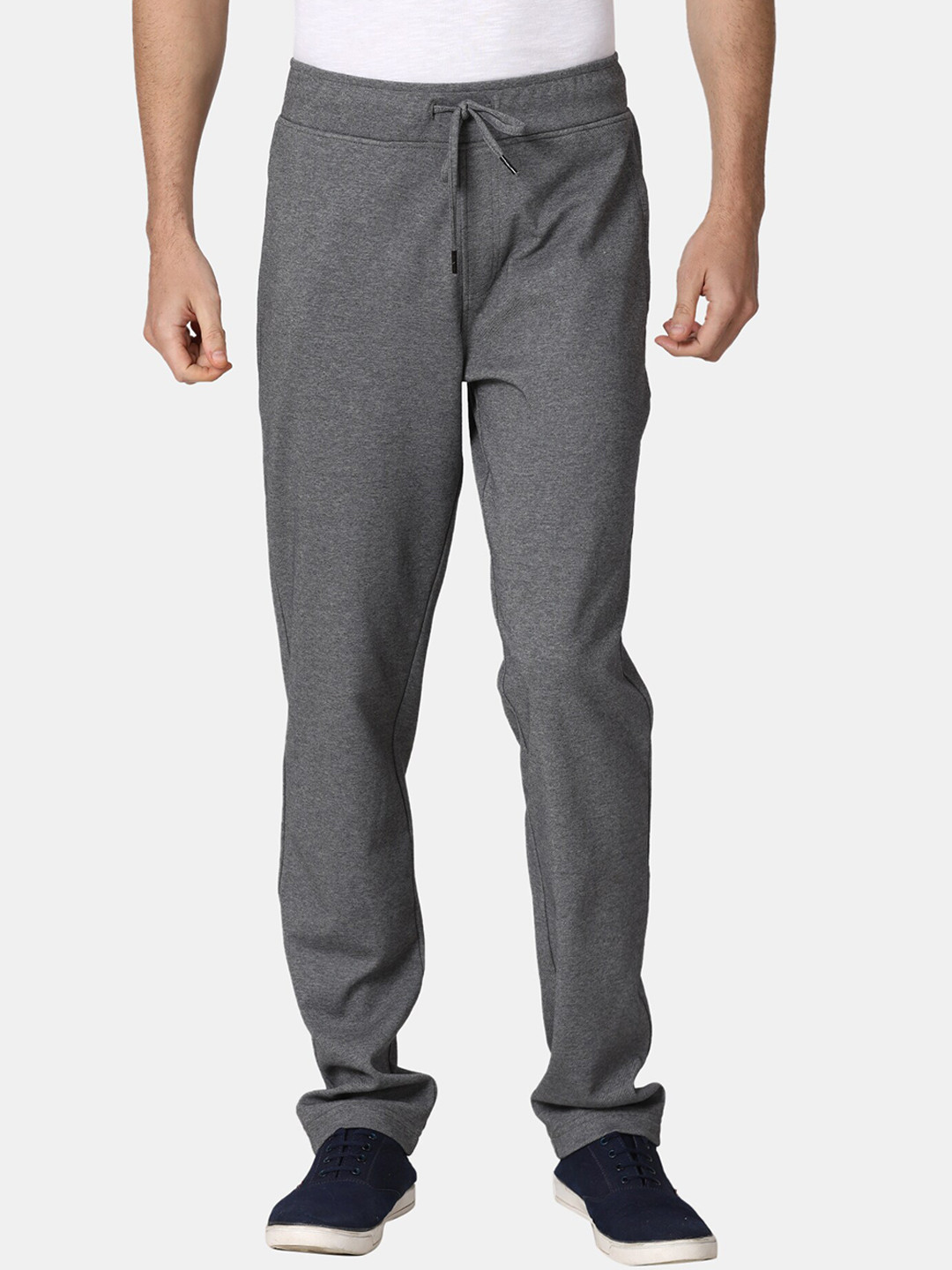 

t-base Men Regular Fit Track Pants, Grey