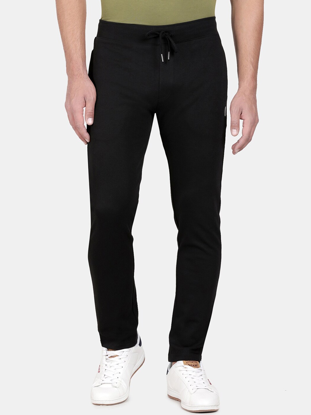 

t-base Men Interlock Track Pants, Black