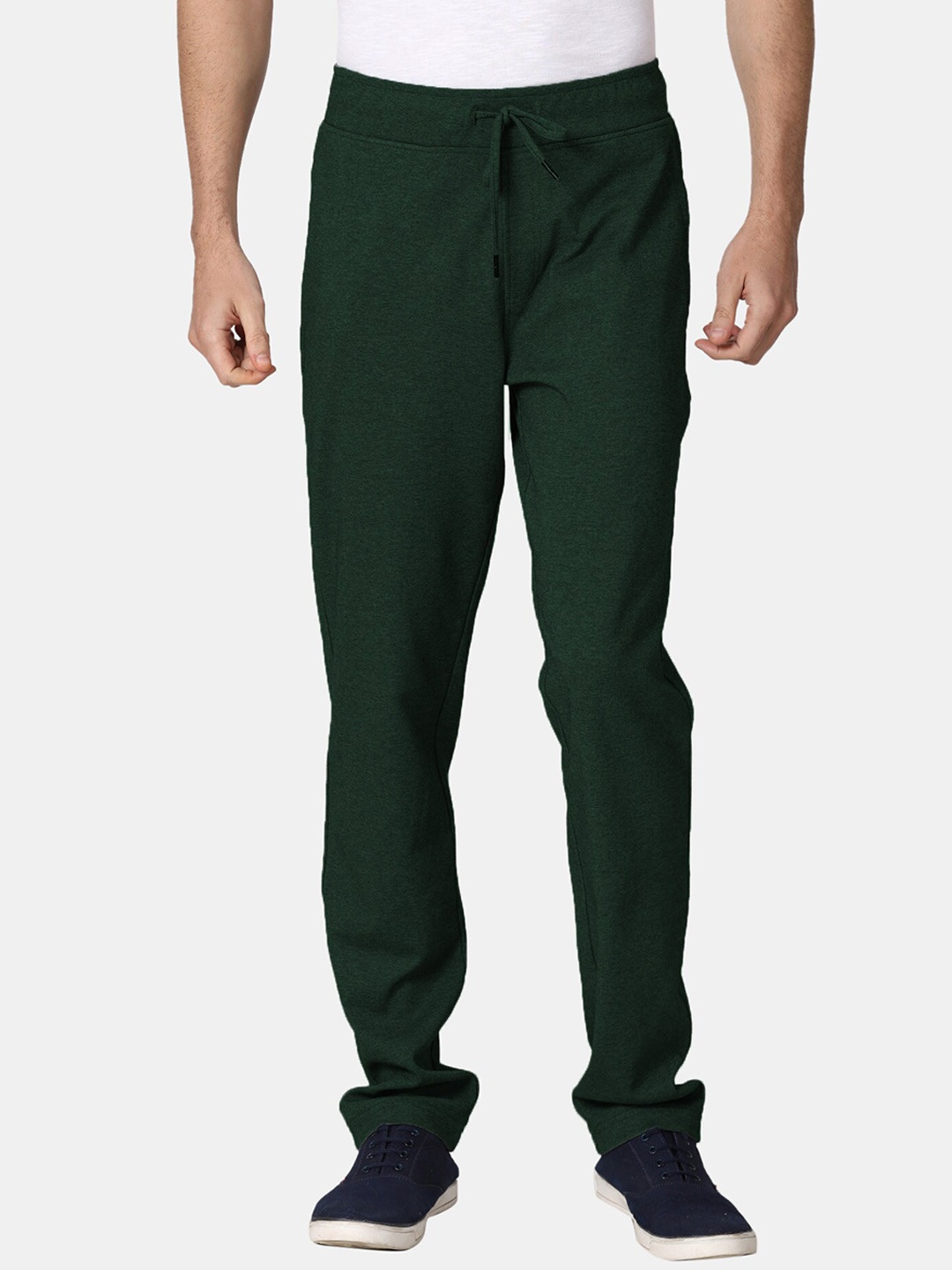 

t-base Men Interlock Track Pants, Green