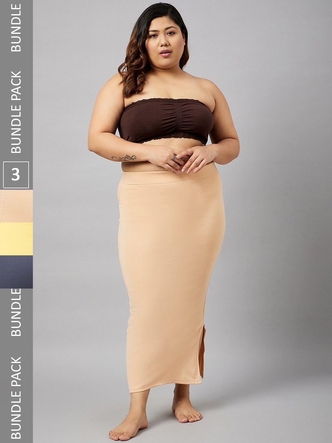 

Curves By ZeroKaata Pack Of 3 Women Plus Size Assorted Seamless Shapewear