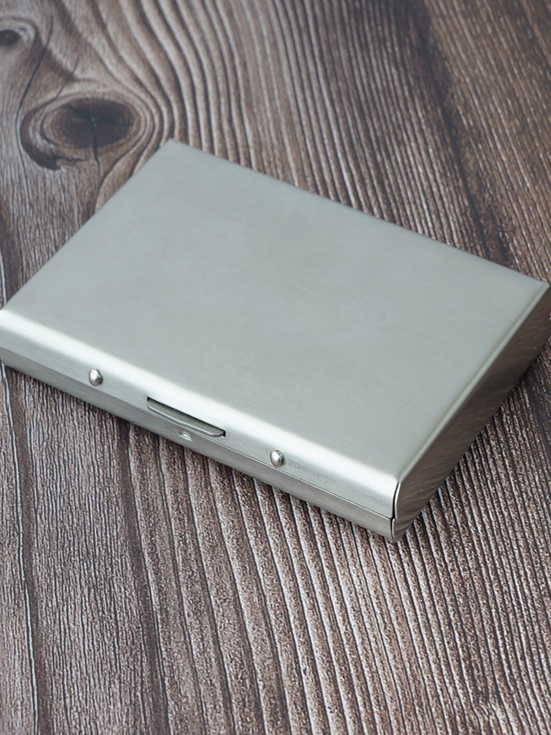 Style Shoes Unisex PU Card Holder, Silver