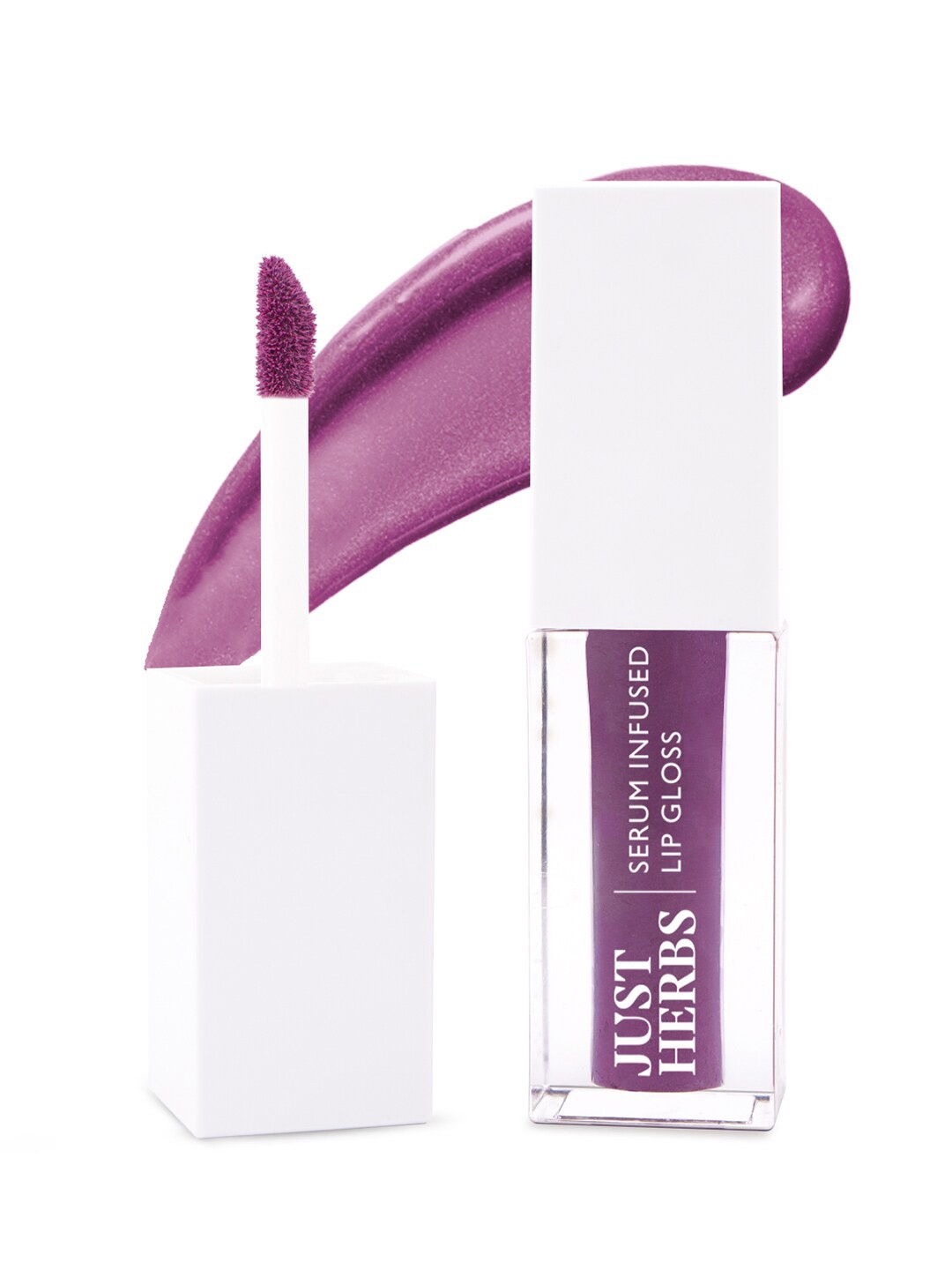 

Just Herbs Serum Infused Lip Gloss For Smooth & Shiny Lips 3 ml- Juicy Berry 02, Purple