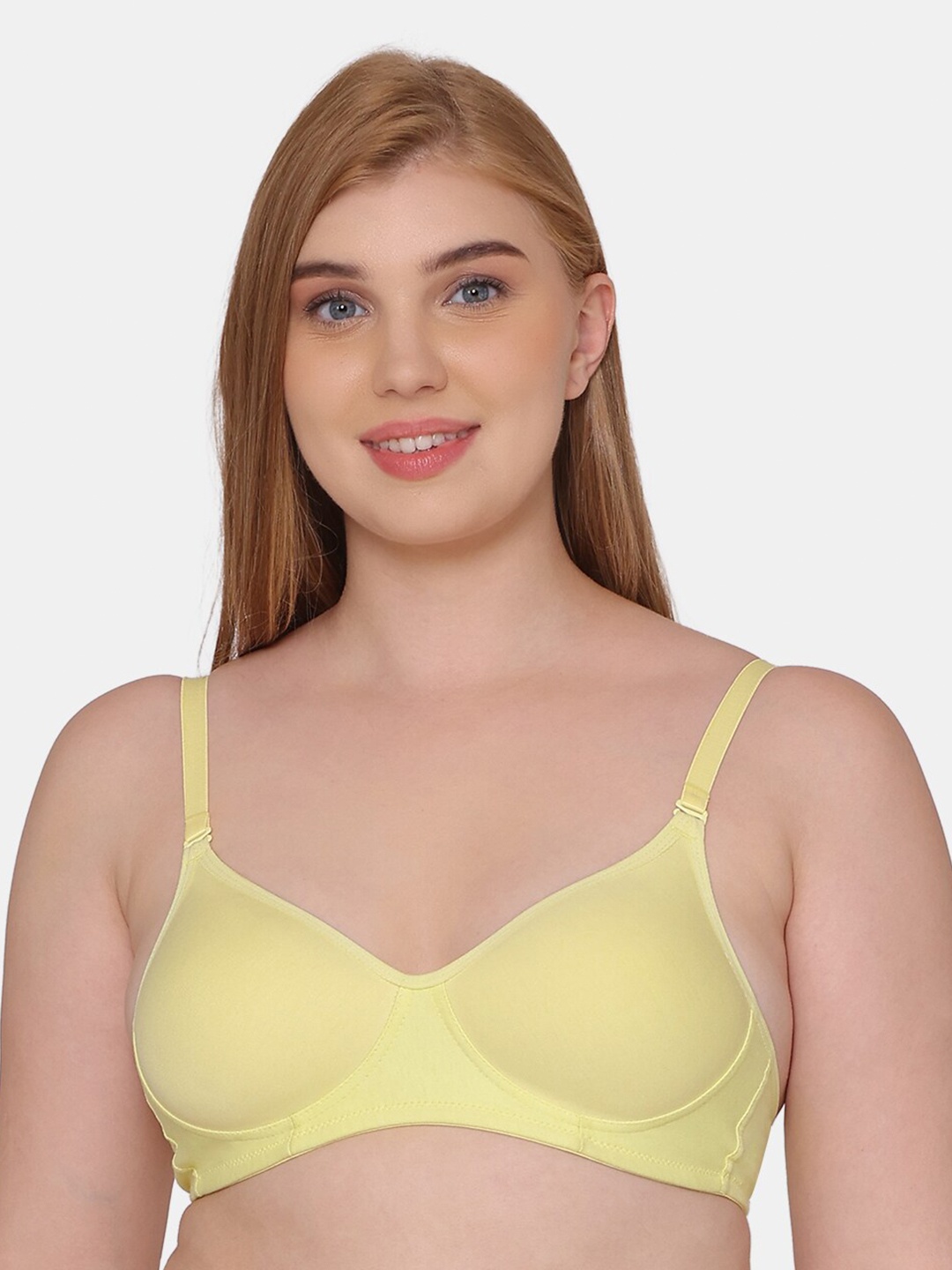 

Tweens All Day Comfort Full Coverage Lightly Padded Cotton Bra, Yellow