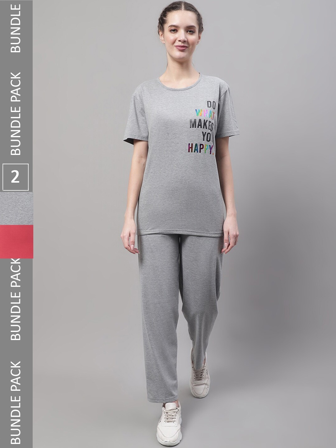 

MACK JONNEY Pack Of 2 Printed Tracksuits, Grey