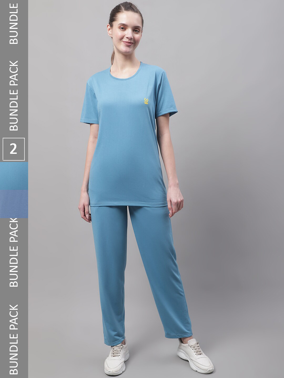 

VIMAL JONNEY Pack Of 2 Cotton Sports Tracksuits, Blue
