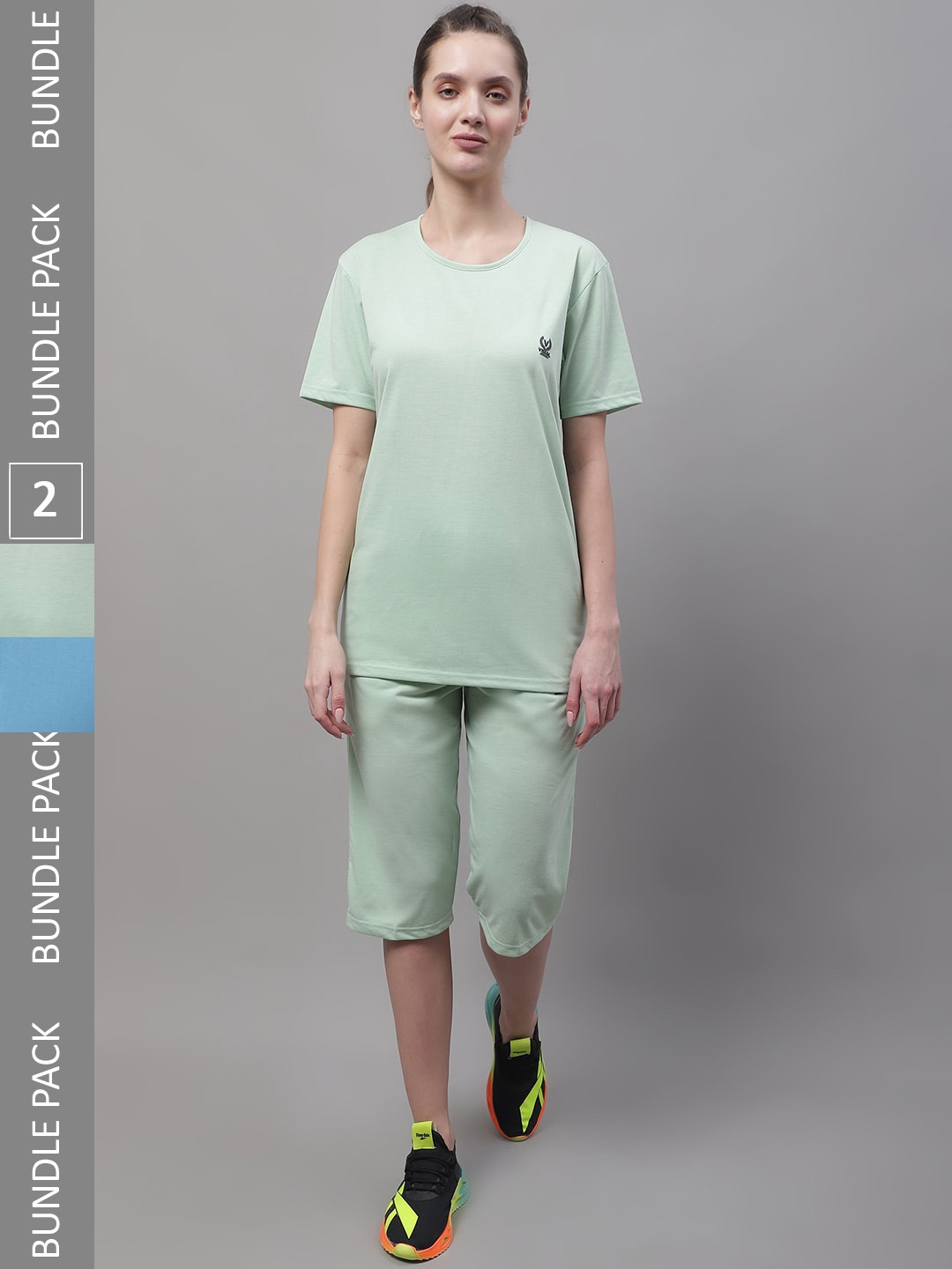 

VIMAL JONNEY Pack Of 2 Co-Ord Set, Blue