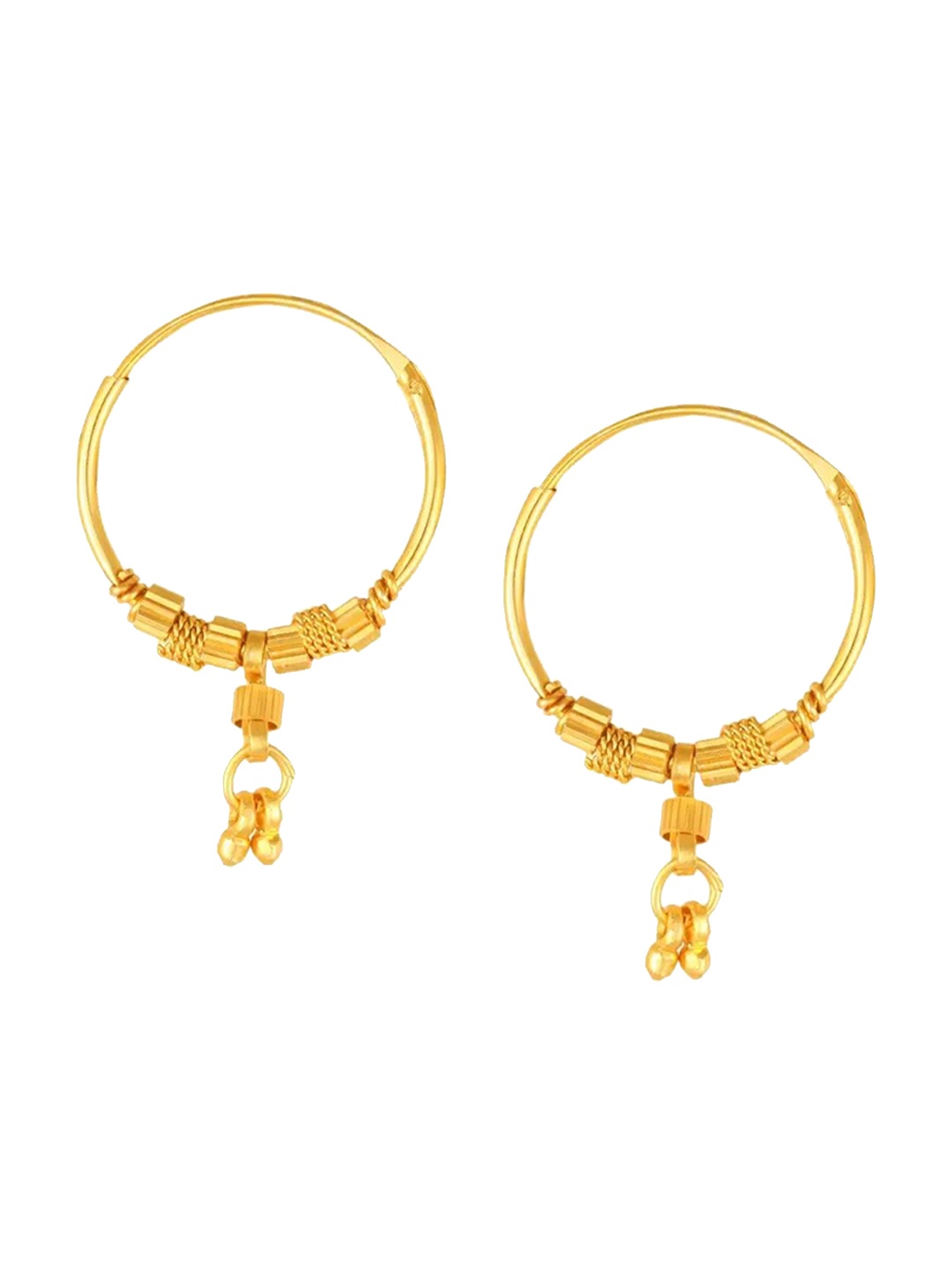 

Vighnaharta Gold-Plated Hoop Earrings