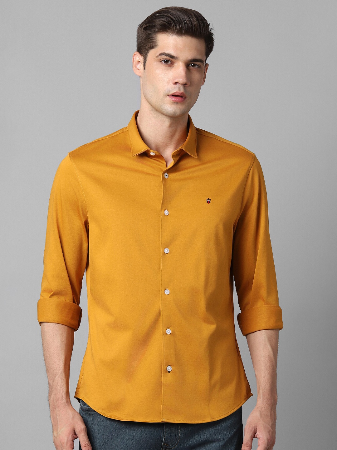 

Louis Philippe Sport Slim Fit Pure Cotton Casual Shirt, Yellow
