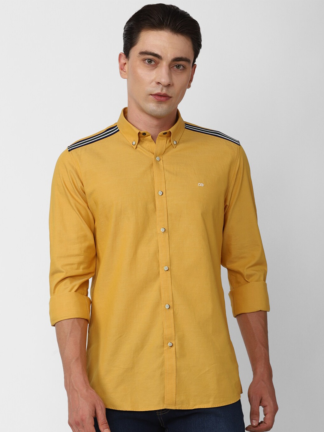 

Peter England Casuals Slim Fit Cotton Casual Shirt, Yellow