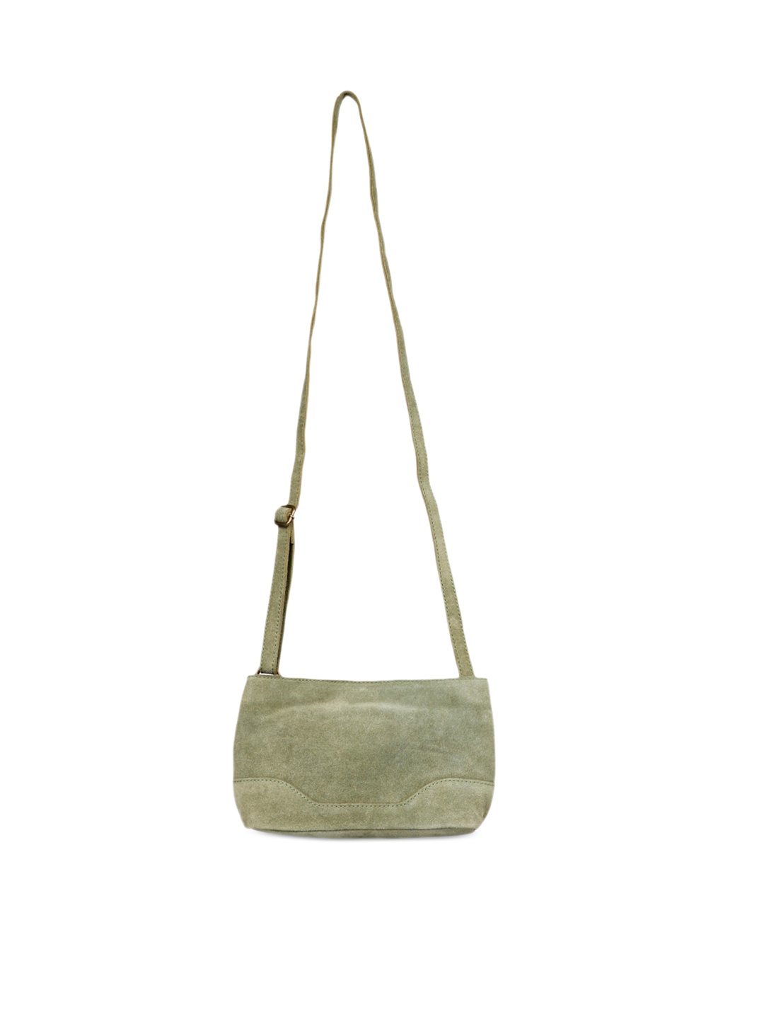 

Favore Leather Structured Sling Bag, Green