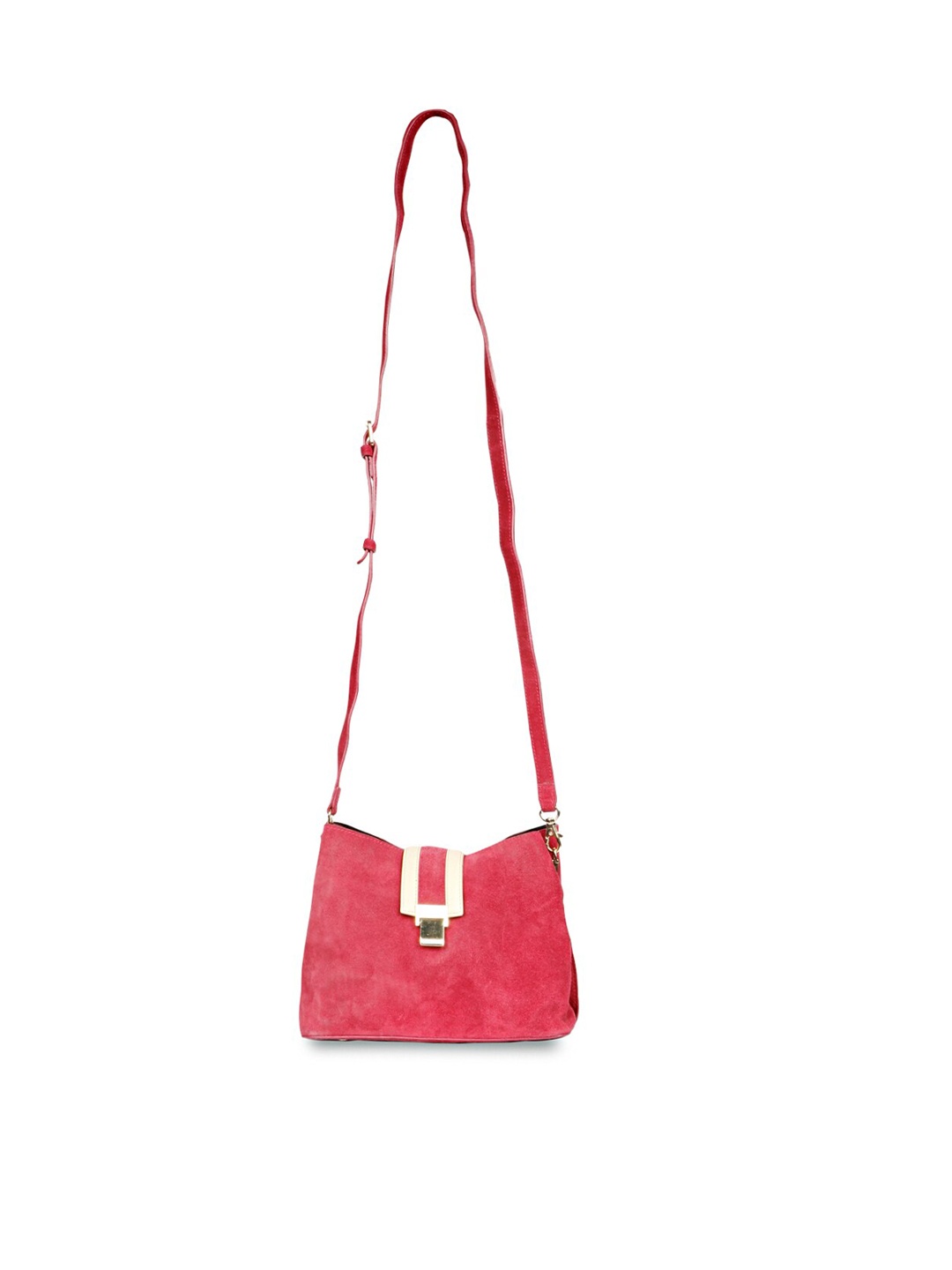 

Favore Red Leather Structured Sling Bag