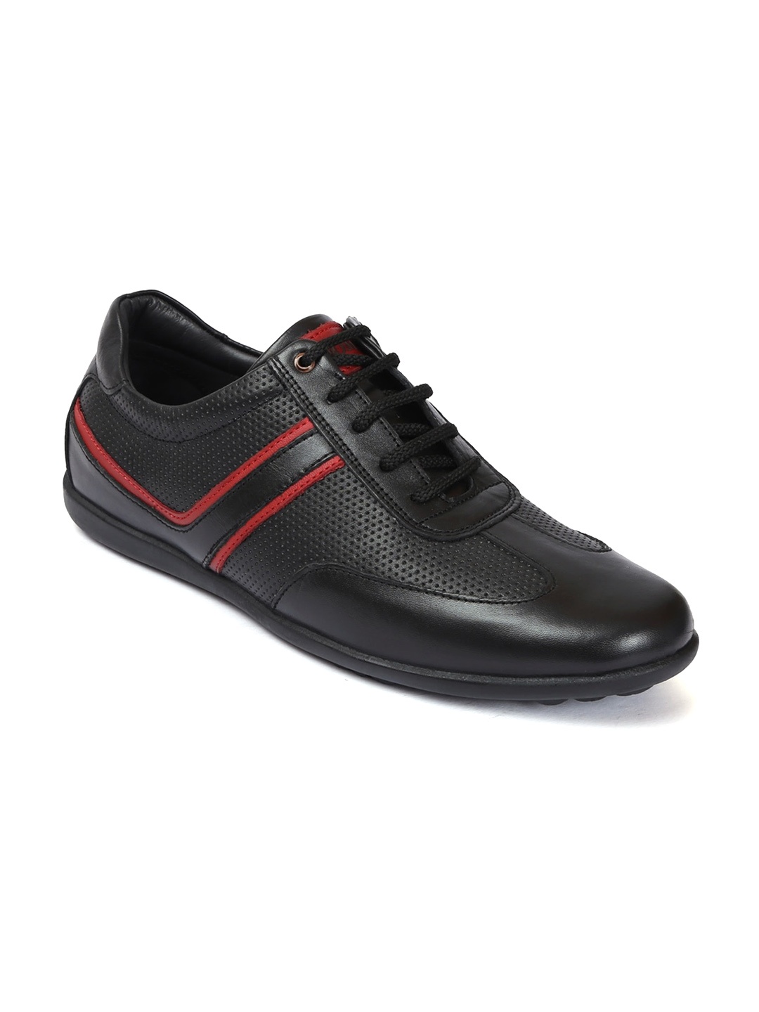 

Zoom Shoes Men Leather Casual Derbys, Black