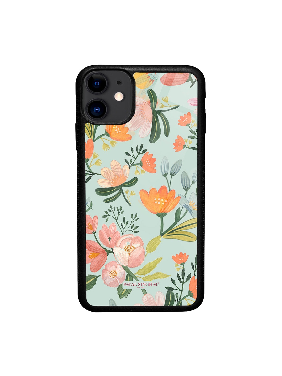 

macmerise Payal Singhal Printed iPhone 11 Phone Back Case, Sea green