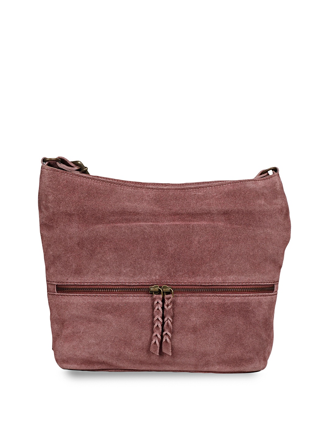 

Favore Leather Structured Sling Bag, Coffee brown