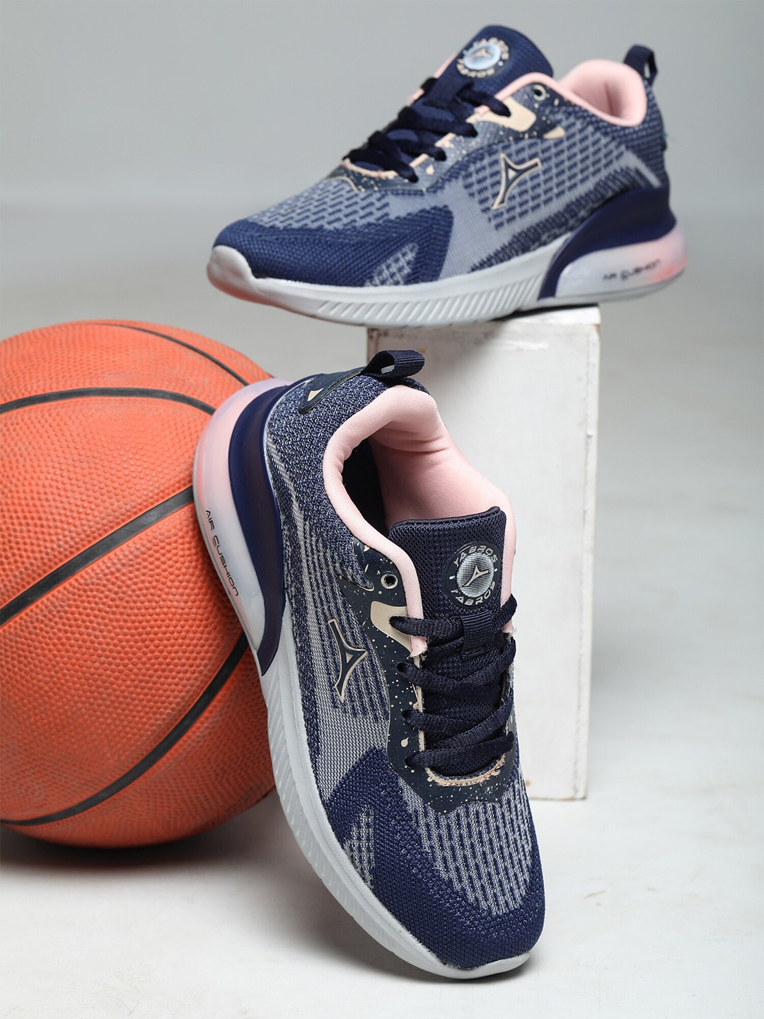 

ABROS Women Marigold Air Technology Running Shoes, Navy blue