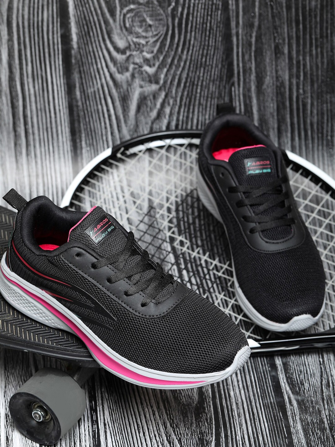 

ABROS Women Eliana Air Technology Running Shoes, Black