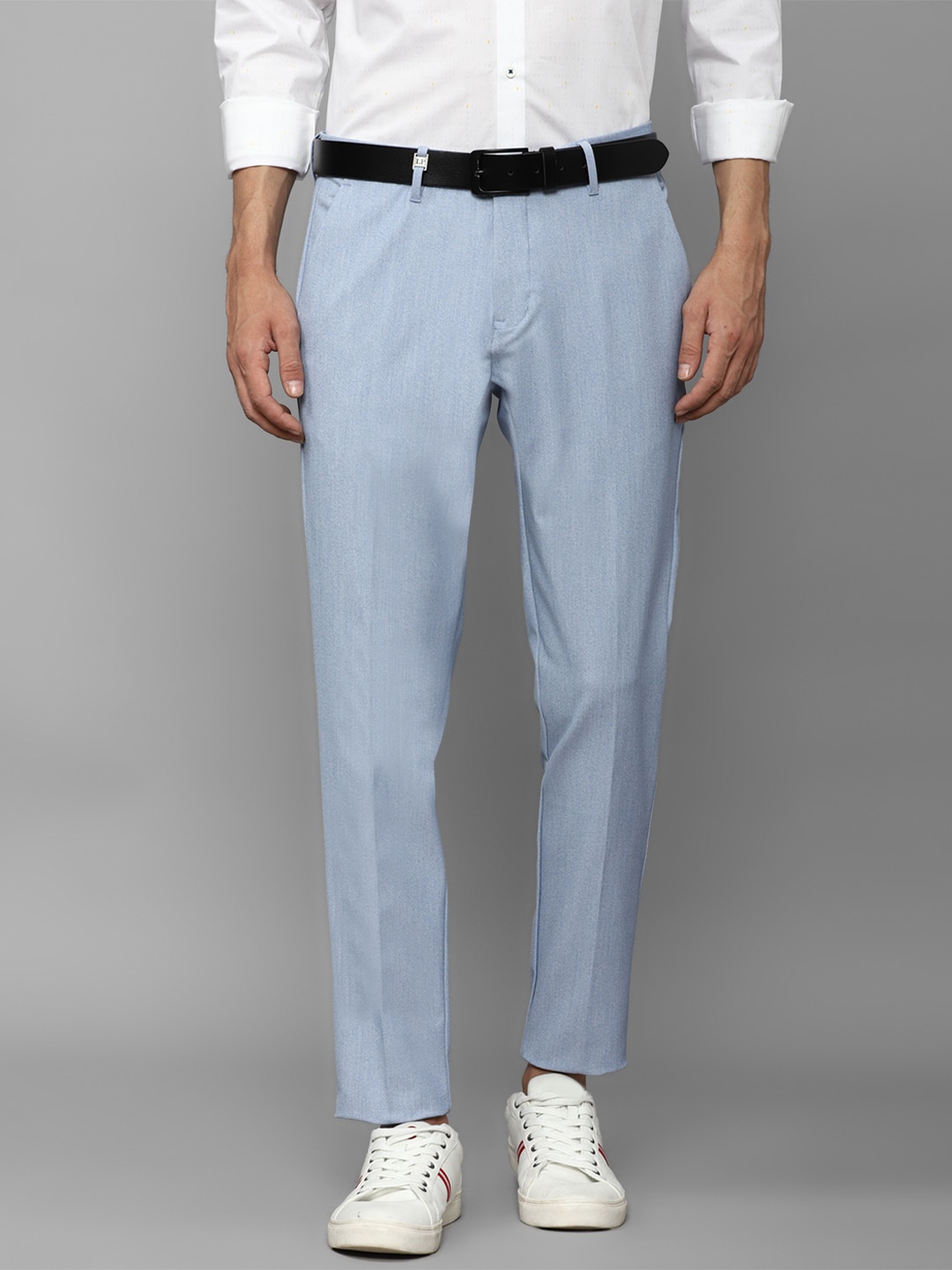 

Louis Philippe Sport Men Slim Fit Mid-Rise Trousers, Blue