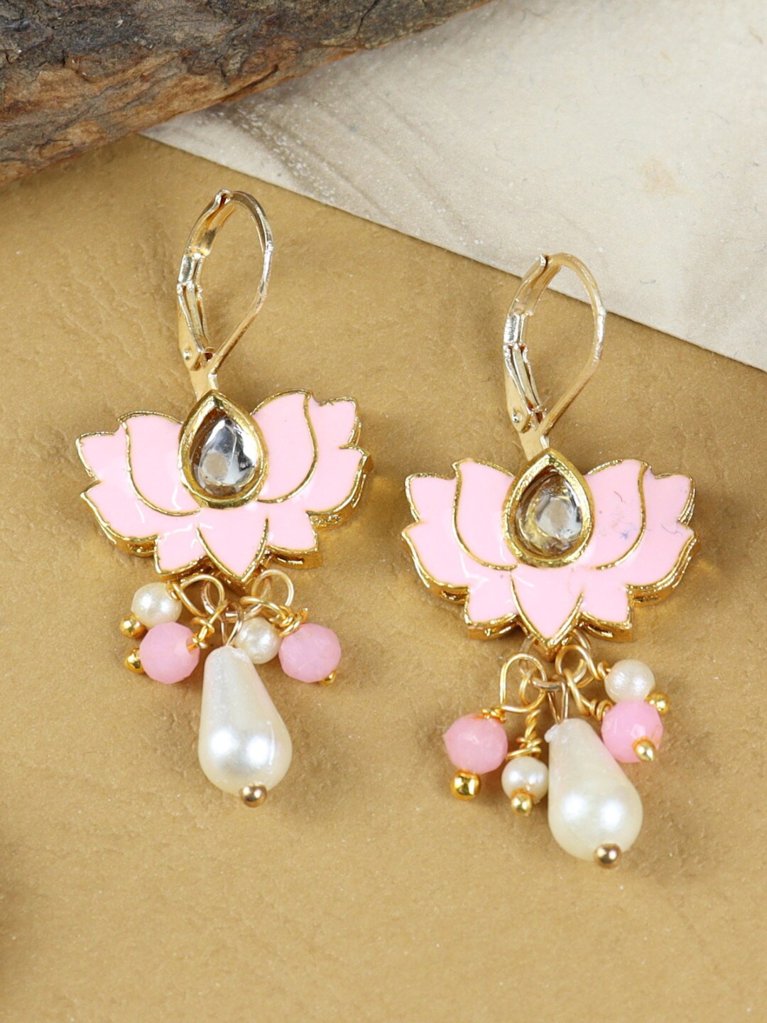 

Asthetika Kids Gold-Plated Contemporary Drop Earrings