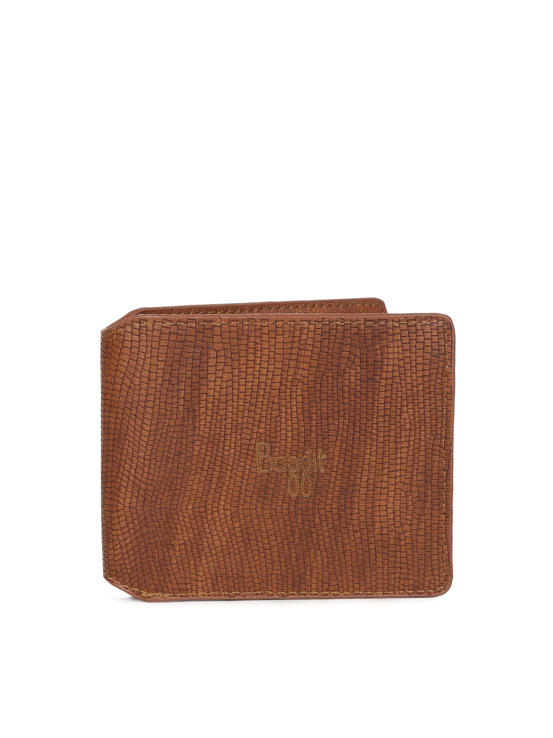 

Baggit Men Brown Textured Two Fold Wallet