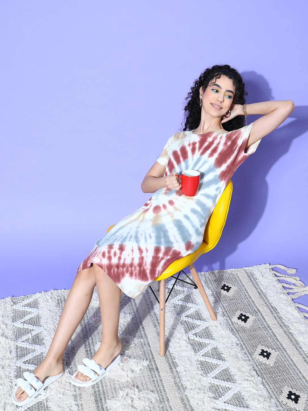 ETC Printed Nightdress, White