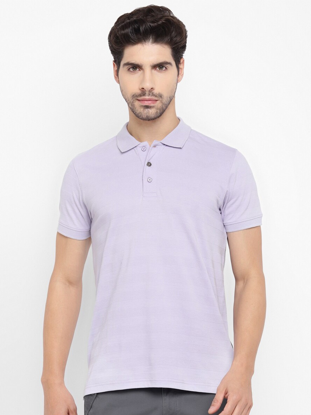 

Red Chief Polo Collar Cotton T-Shirt, Lavender