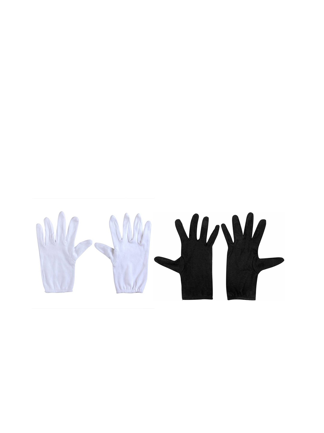 

Aadikart Pack Of 2 Half Hand Gloves, Black
