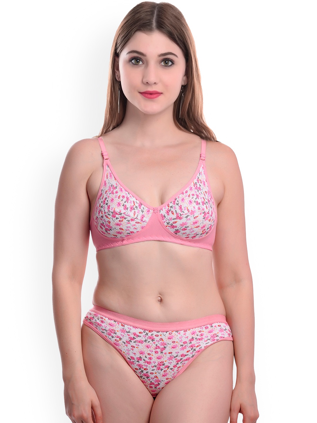 

AROUSY Printed Lingerie Set BY_Madhu Set_Pink_34