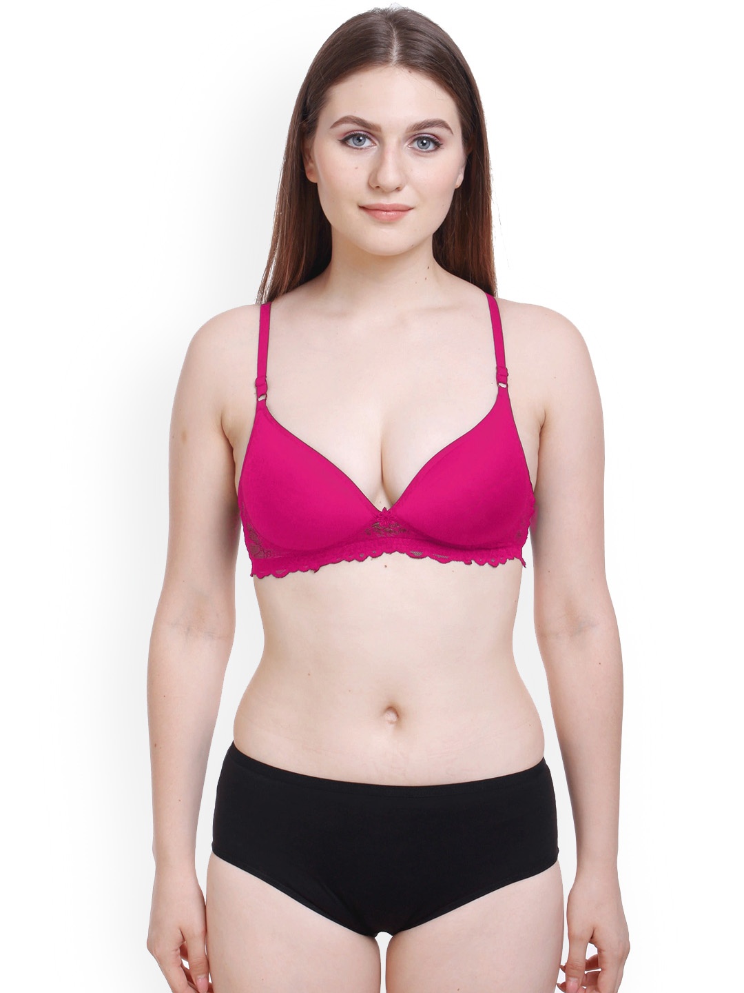 

AROUSY Cotton Laced Lingerie Set BY_Pd Set_Pink_36
