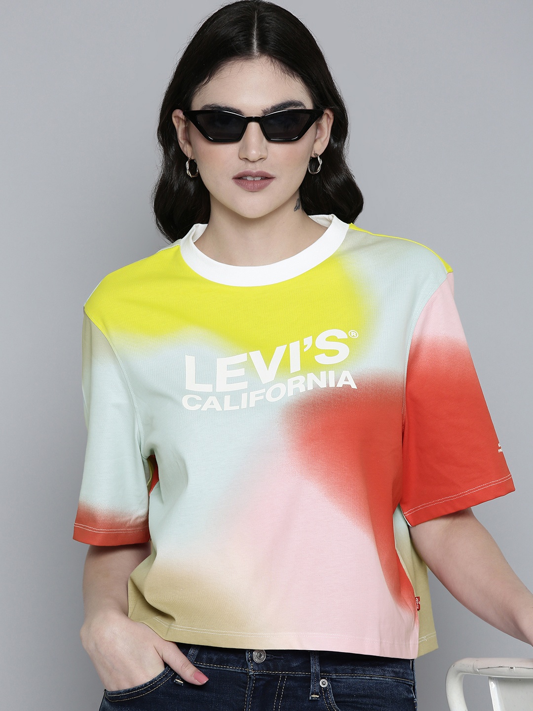 

Levis Brand Logo Printed Pure Cotton T-shirt, Multi