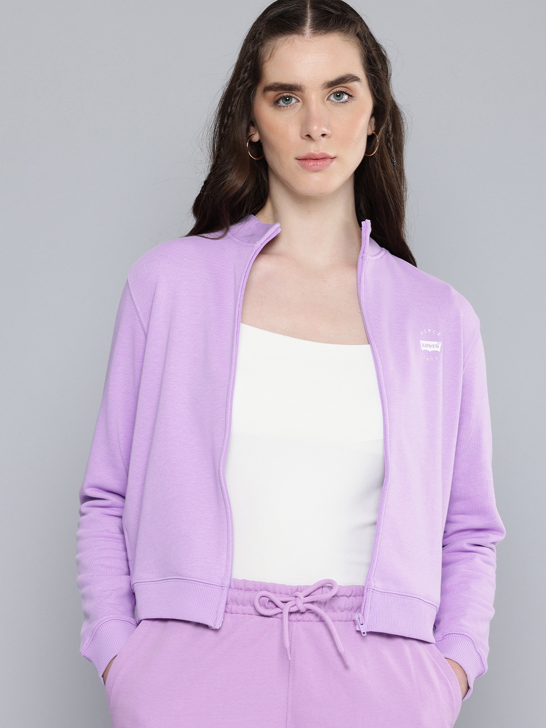 

Levis Mock Collar Sweatshirt, Purple