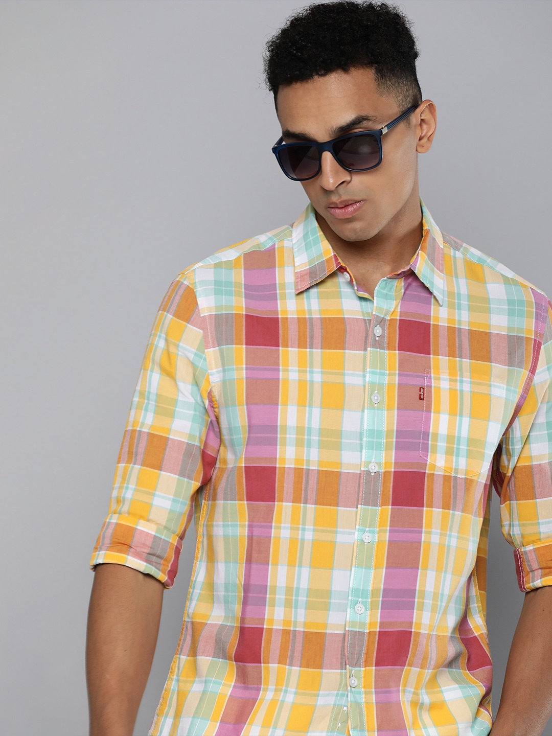 

Levis Slim Fit Checked Casual Shirt, Multi