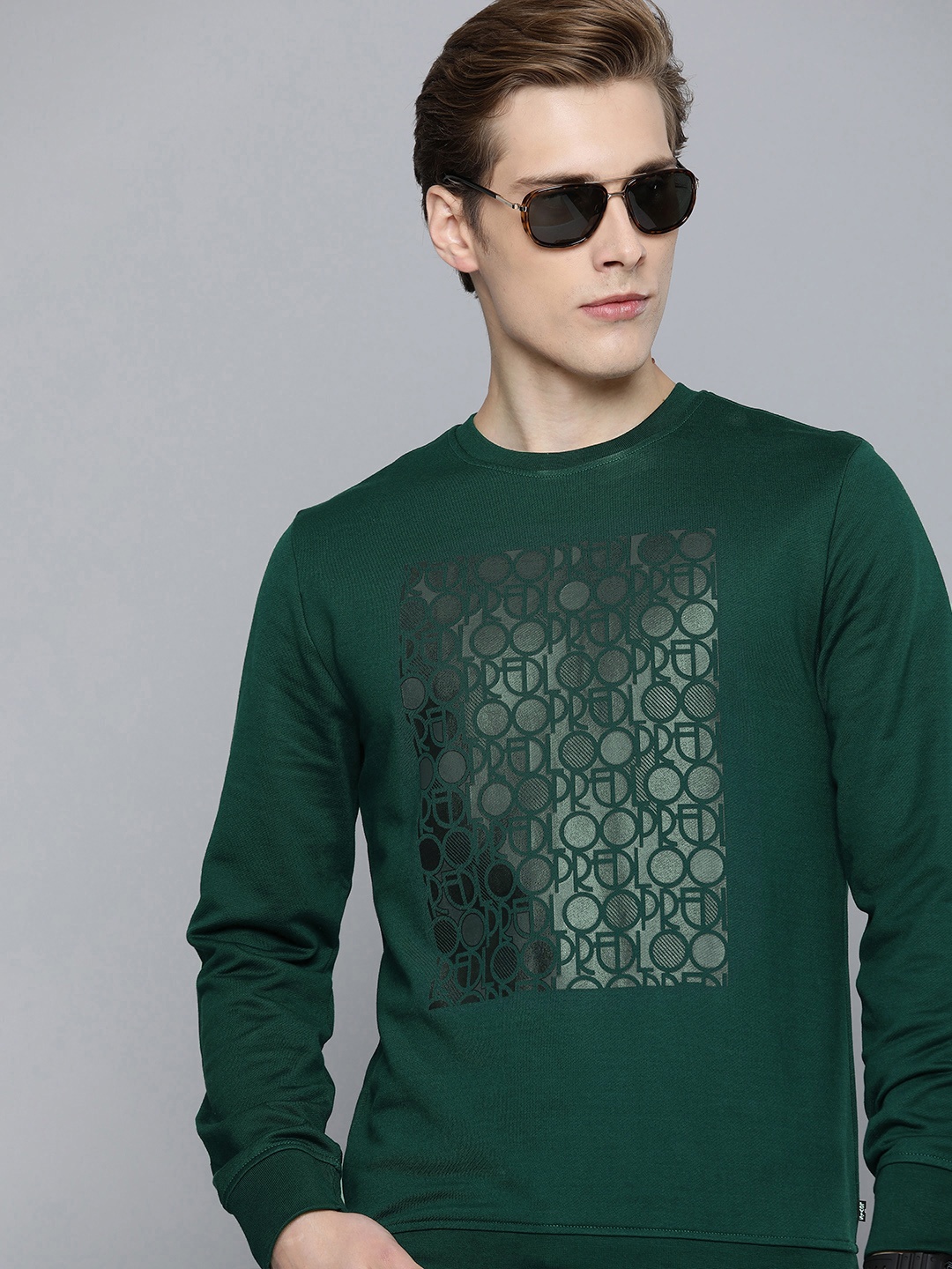 

Levis Men Printed Sweatshirt, Green