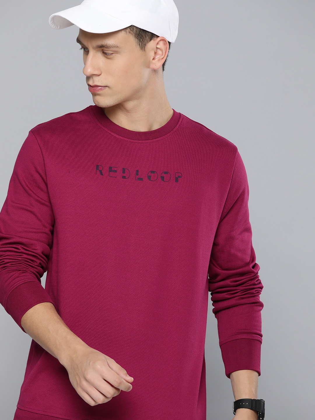 

Levis Pure Cotton Typography Printed Pullover Sweatshirt, Magenta