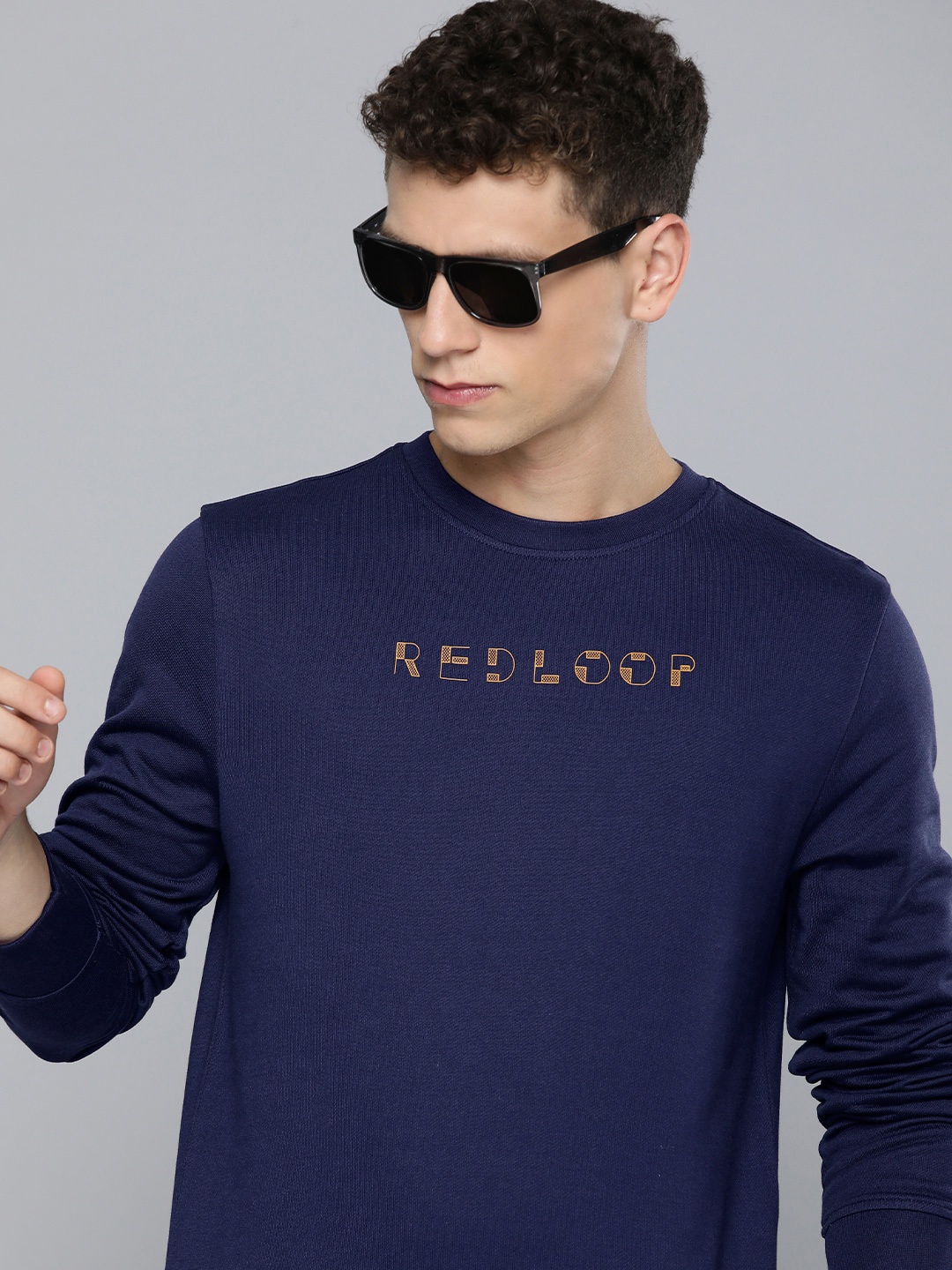

Levis Pure Cotton Typography Printed Pullover Sweatshirt, Navy blue
