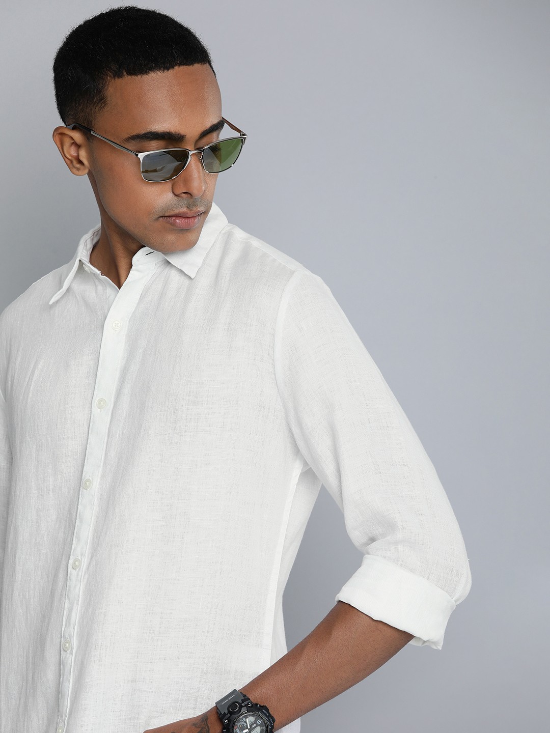 

Levis Linen Slim Fit Casual Shirt, White