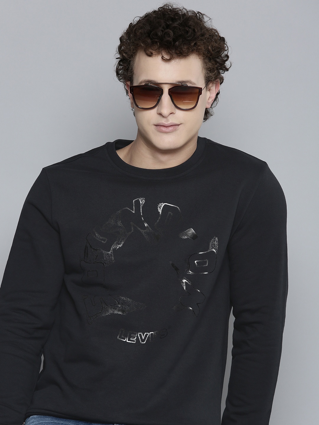 

Levis Printed Sweatshirt, Black