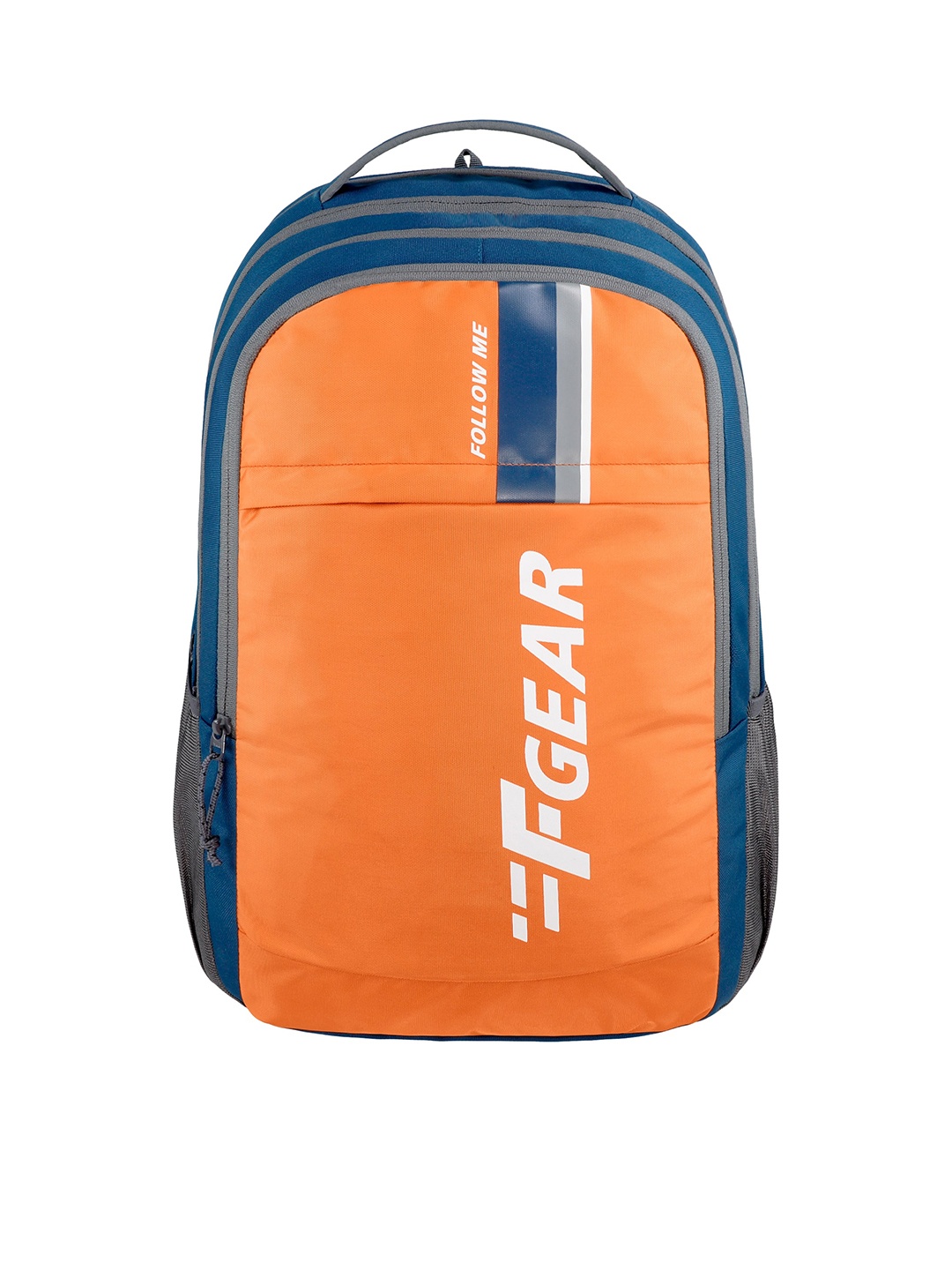 

F Gear Unisex Brand Logo Printed Water Resistant Padded Backpack, Blue